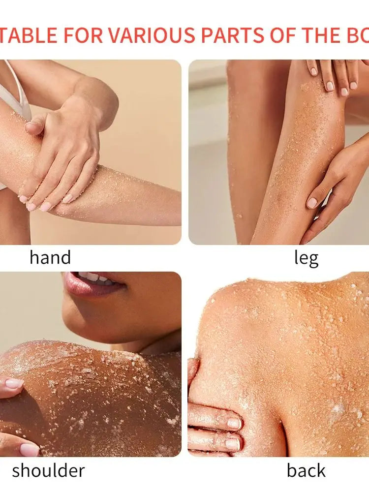Himalayan salt scrub cleanses the skin, whitens, exfoliates