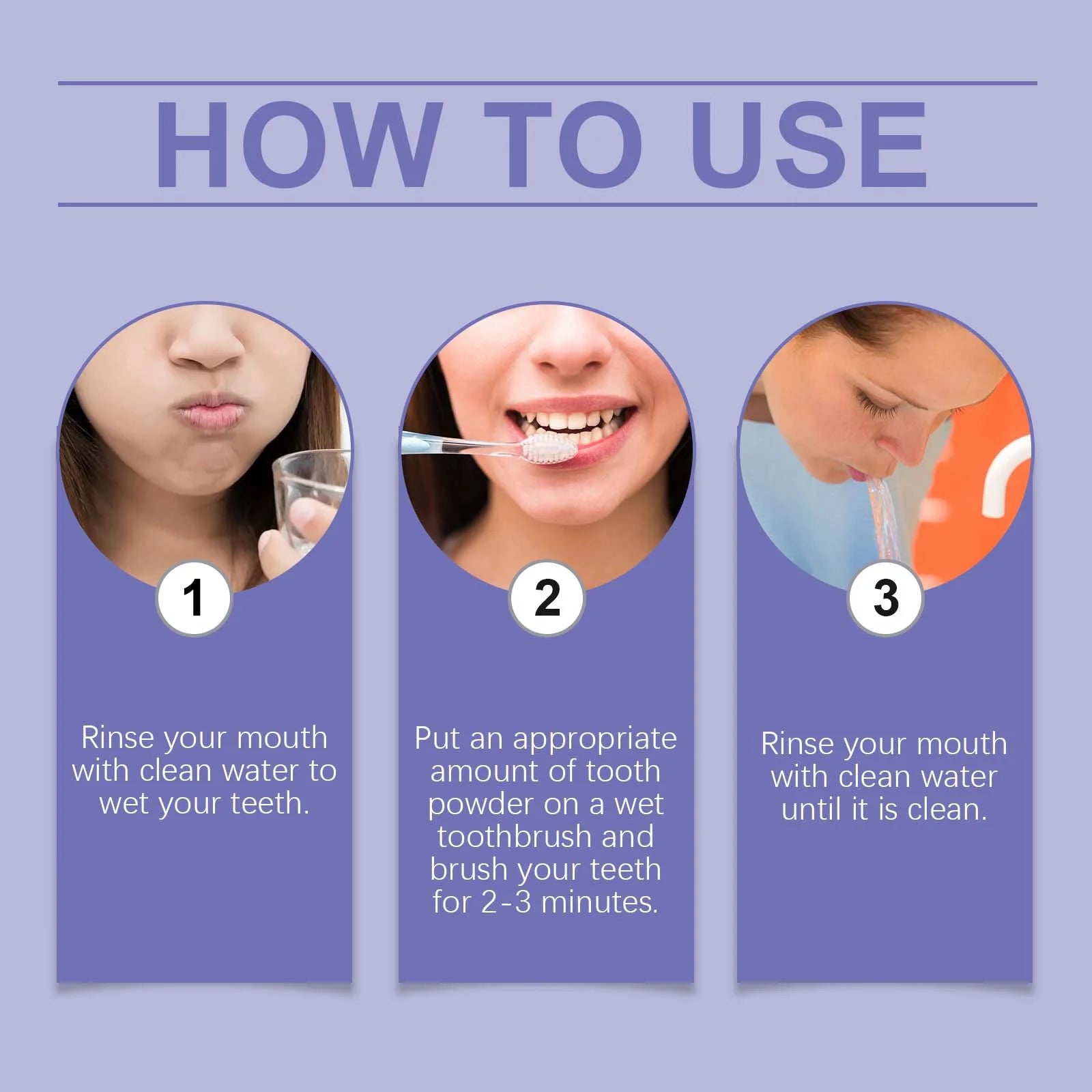 Whitening Tooth Powder Improve Plaque Stain Tartar Removal Deep