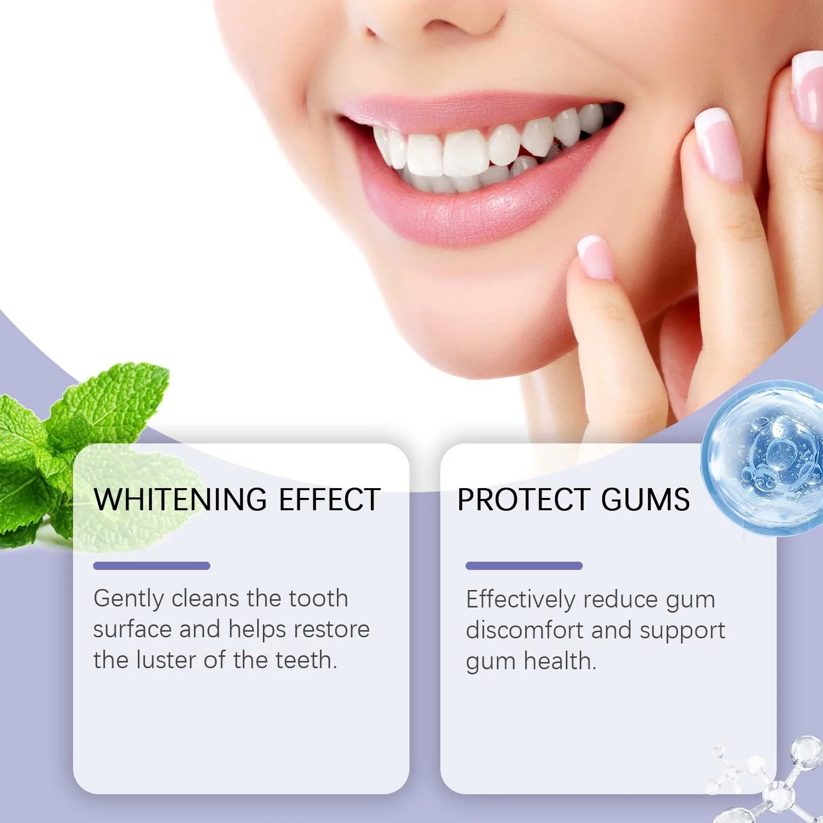 Whitening Tooth Powder Improve Plaque Stain Tartar Removal Deep