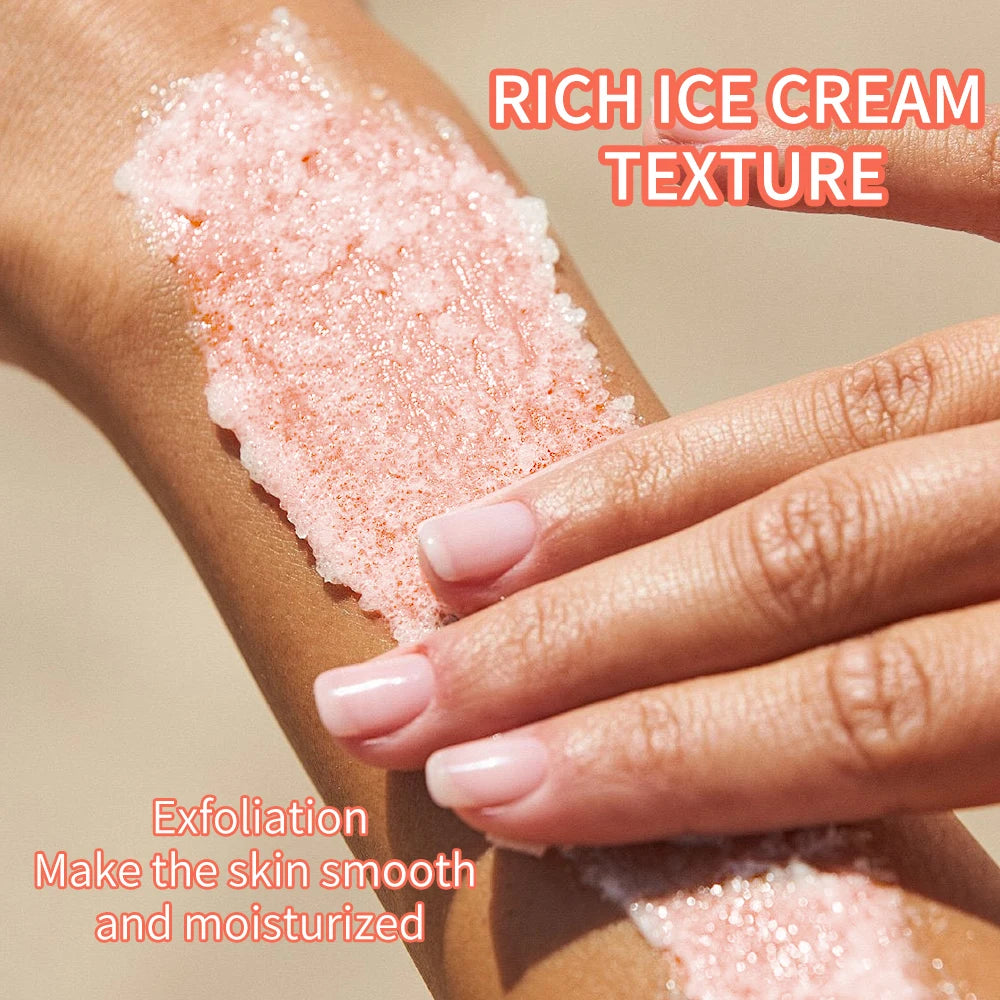 Himalayan salt scrub cleanses the skin, whitens, exfoliates