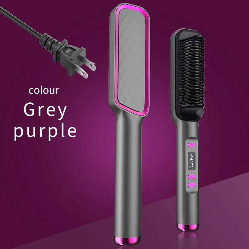 Electric Hot Comb Multifunctional Straight Hair Straightener Comb Negative Ion