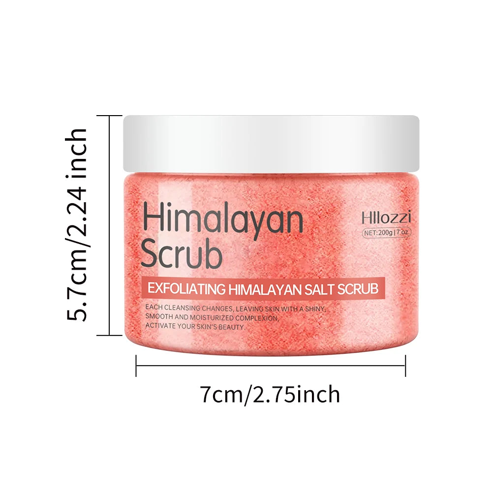 Himalayan salt scrub cleanses the skin, whitens, exfoliates