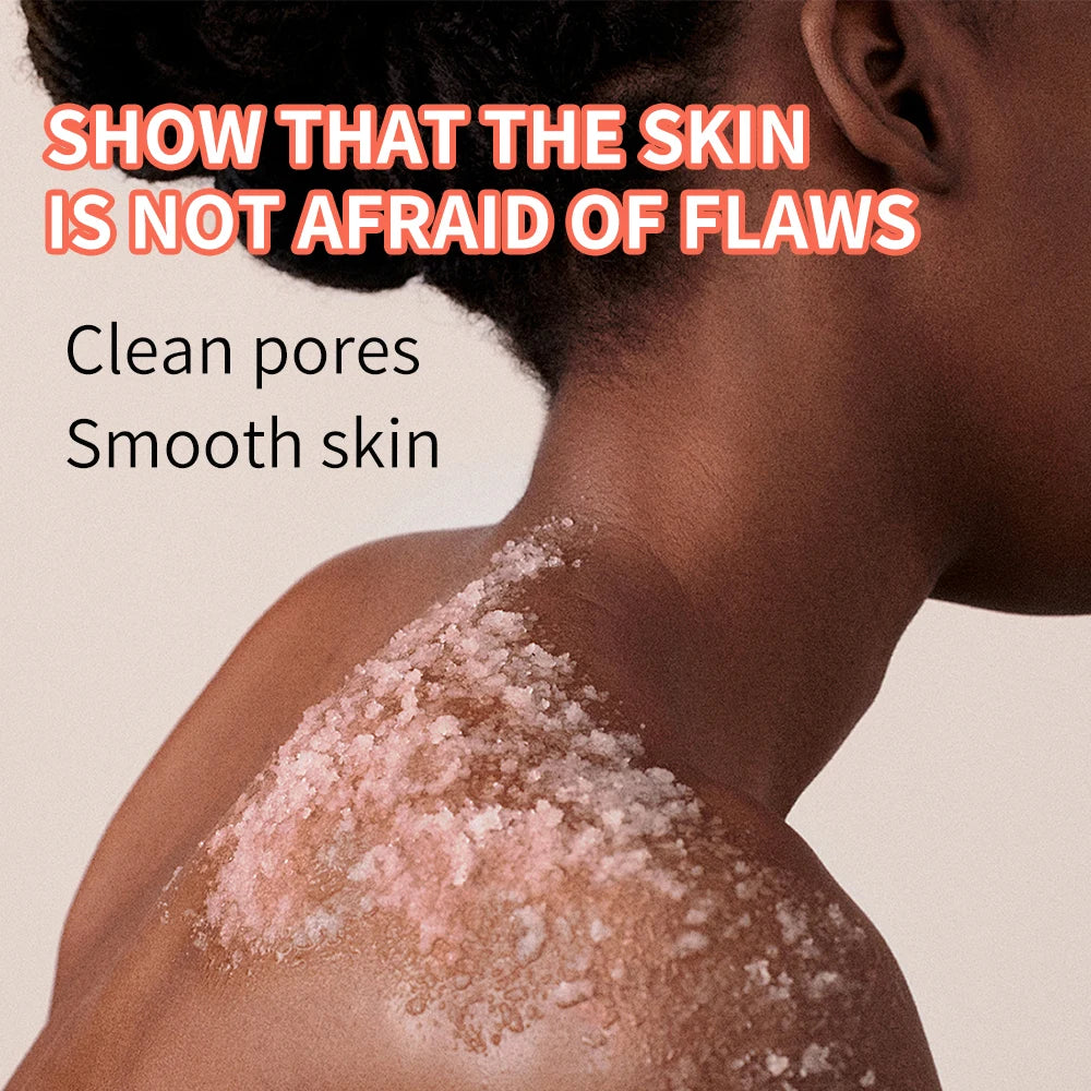 Himalayan salt scrub cleanses the skin, whitens, exfoliates