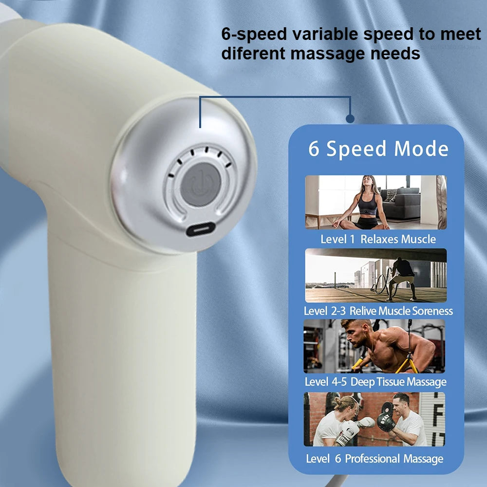 Smart Massage Gun Portable Fascial Gun Electric Massager