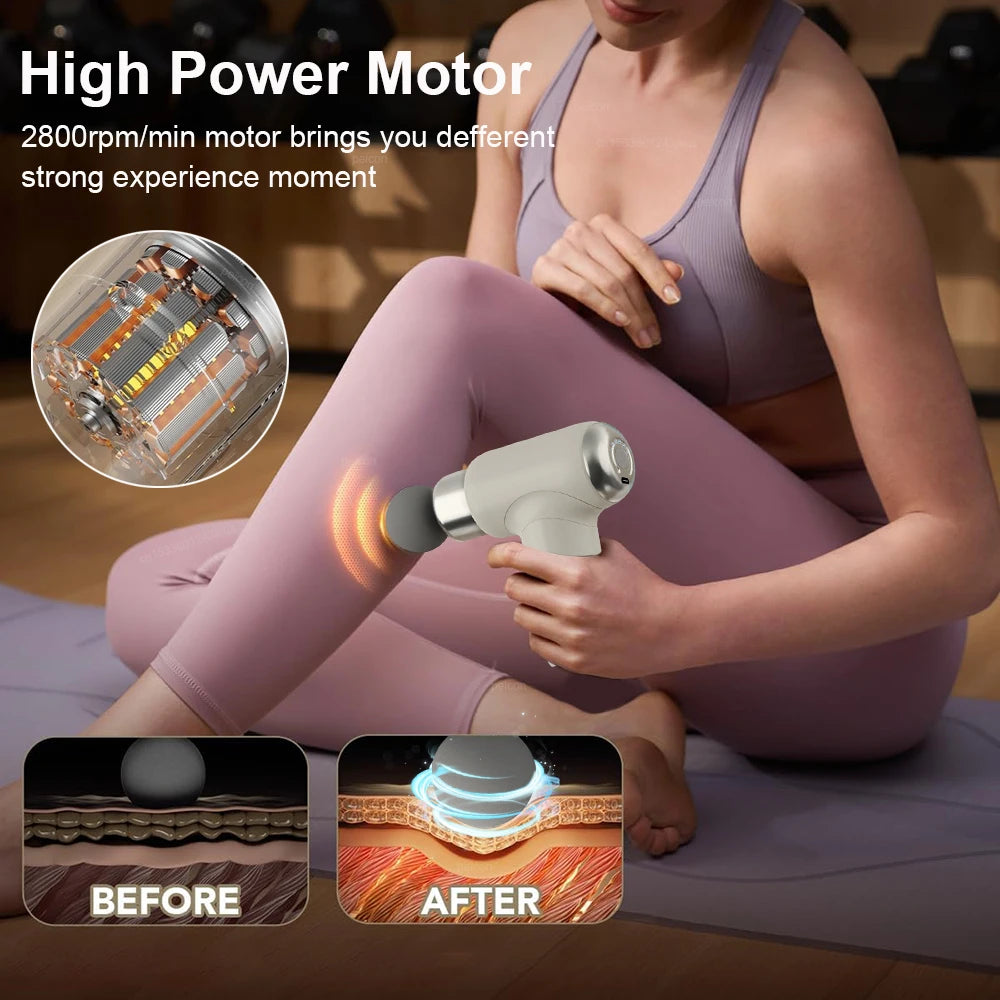 Smart Massage Gun Portable Fascial Gun Electric Massager