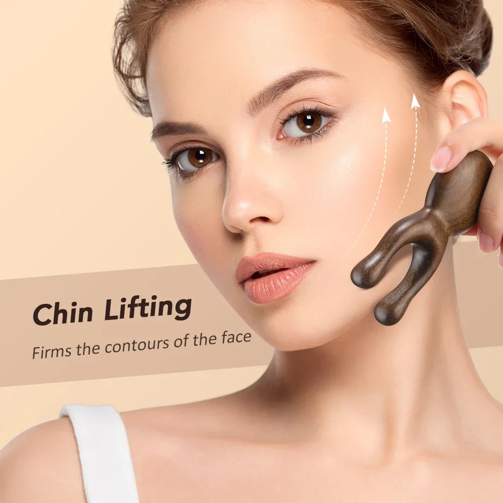 Wooden Gua Sha Facial Tools