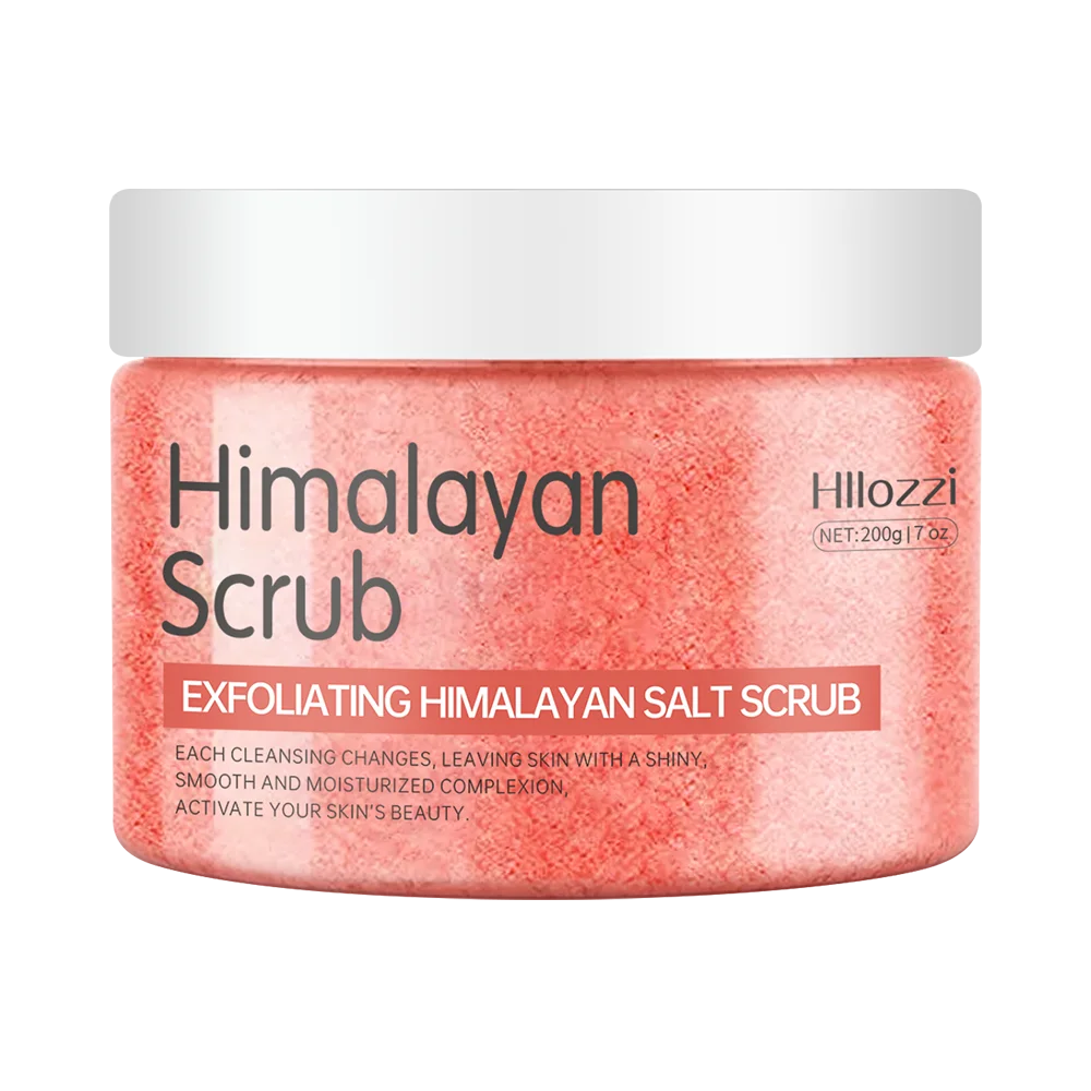 Himalayan salt scrub cleanses the skin, whitens, exfoliates