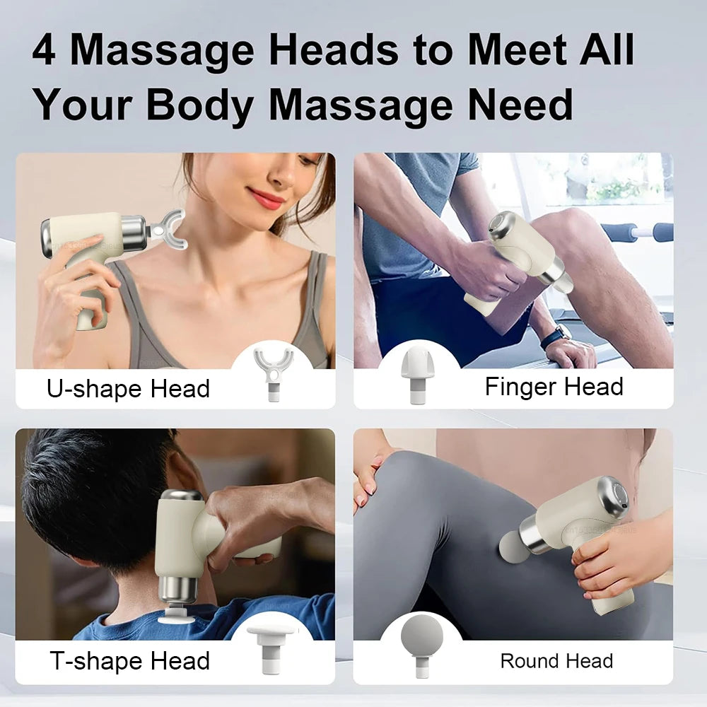 Smart Massage Gun Portable Fascial Gun Electric Massager