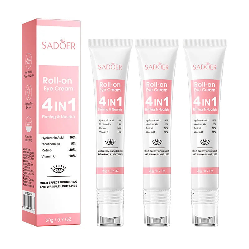 SADOER 4in1 Roll-on Moisturizing Eye Cream Anti Dark Circles
