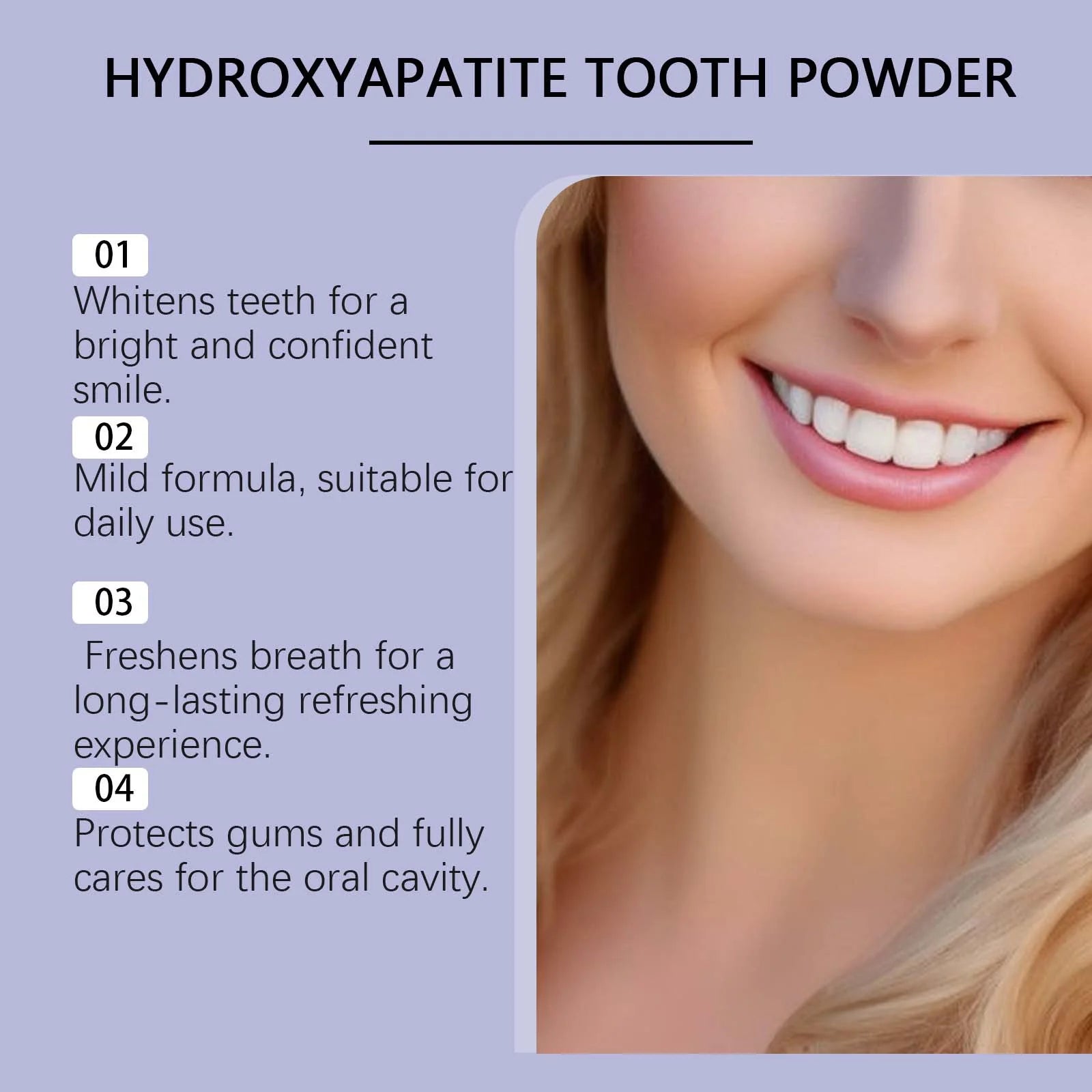Whitening Tooth Powder Improve Plaque Stain Tartar Removal Deep