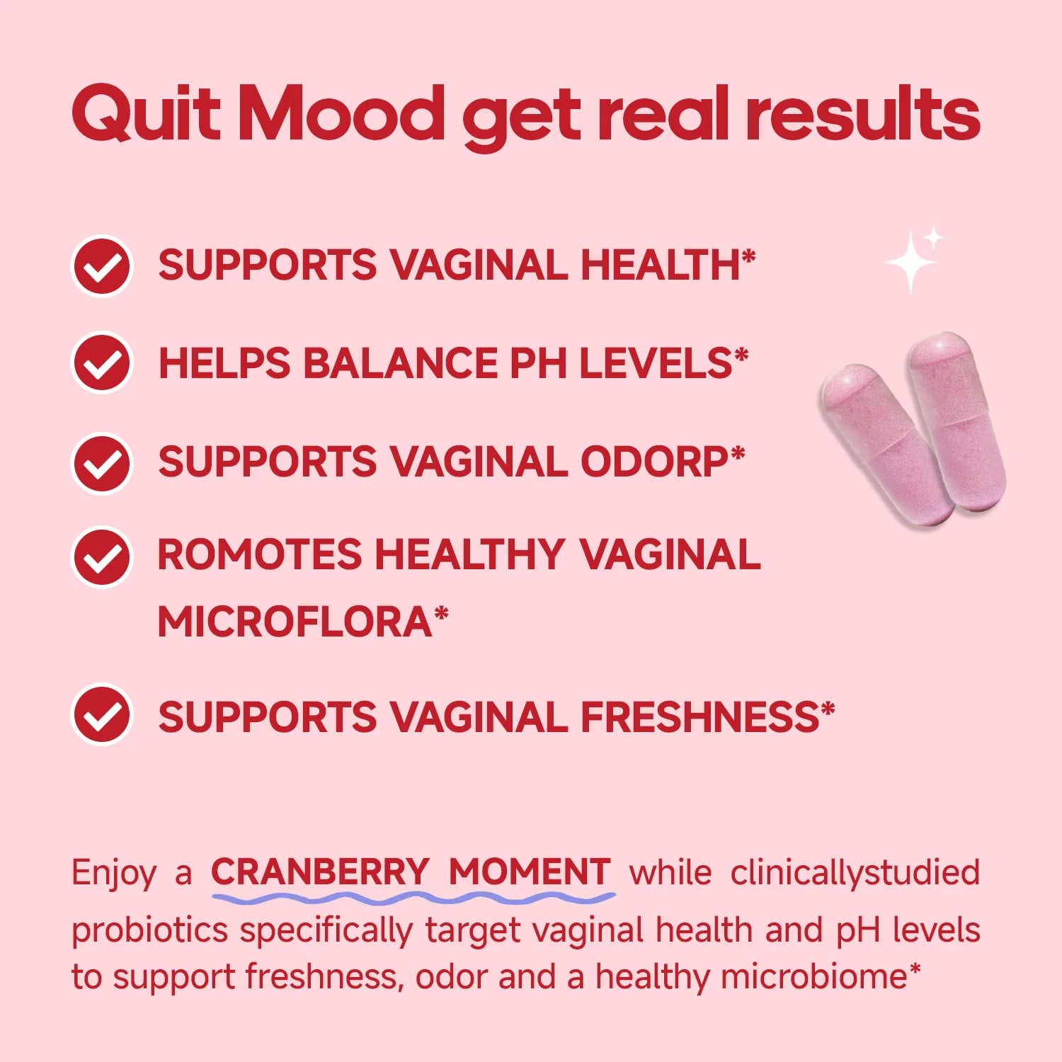 Quitmood Queen's Female-Focused Once-daily Women's complete V- Probiotics for Women