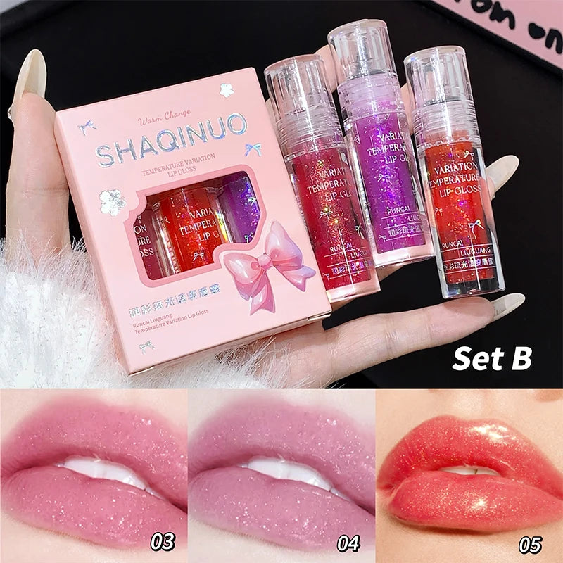 SHAQINUO Enchanting Color-Changing Lip Gloss Collection