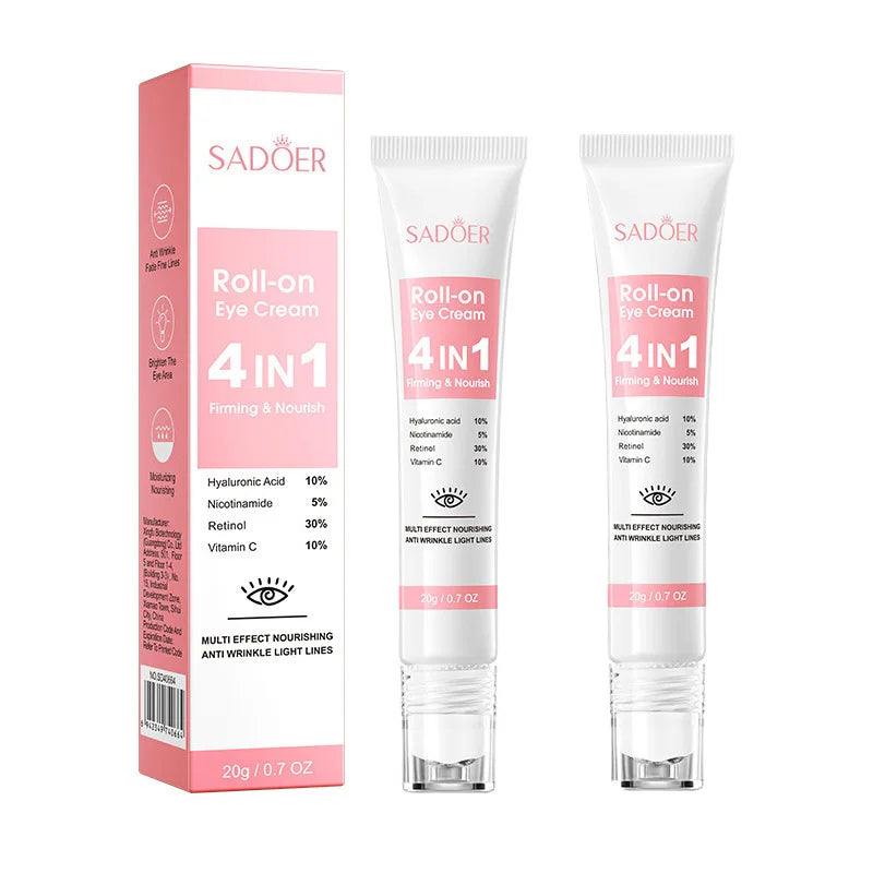 SADOER 4in1 Roll-on Moisturizing Eye Cream Anti Dark Circles