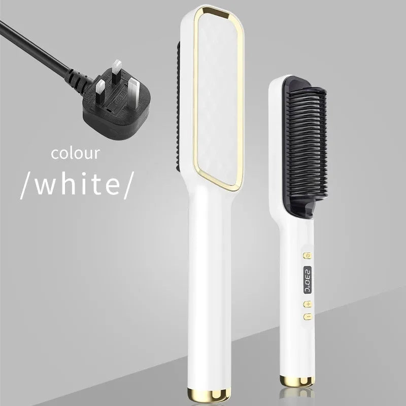 Electric Hot Comb Multifunctional Straight Hair Straightener Comb Negative Ion