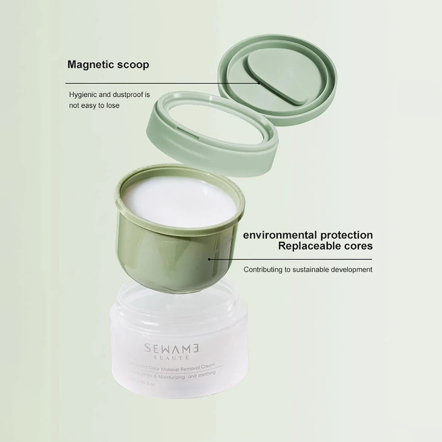 Sewame /  Moisturizing, Clear Makeup Remover Cream is gentle, cleanses, soothes, nourishes sensitive skin,makeup remover balm