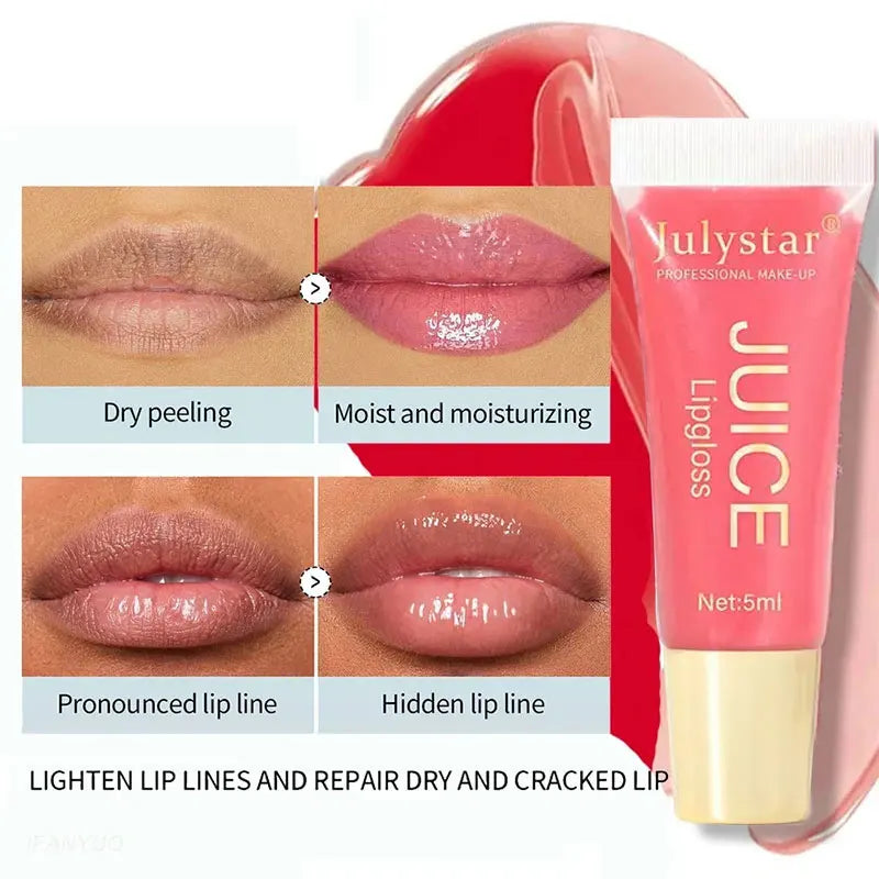 Watery Crystal Clear jelly Lip Oil Lip Balm Moisturizing