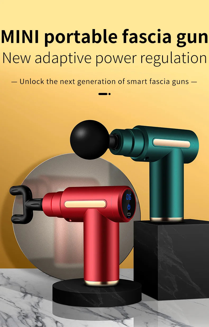 Long-lasting electric massager, six-speed adjustable, silent muscle gun