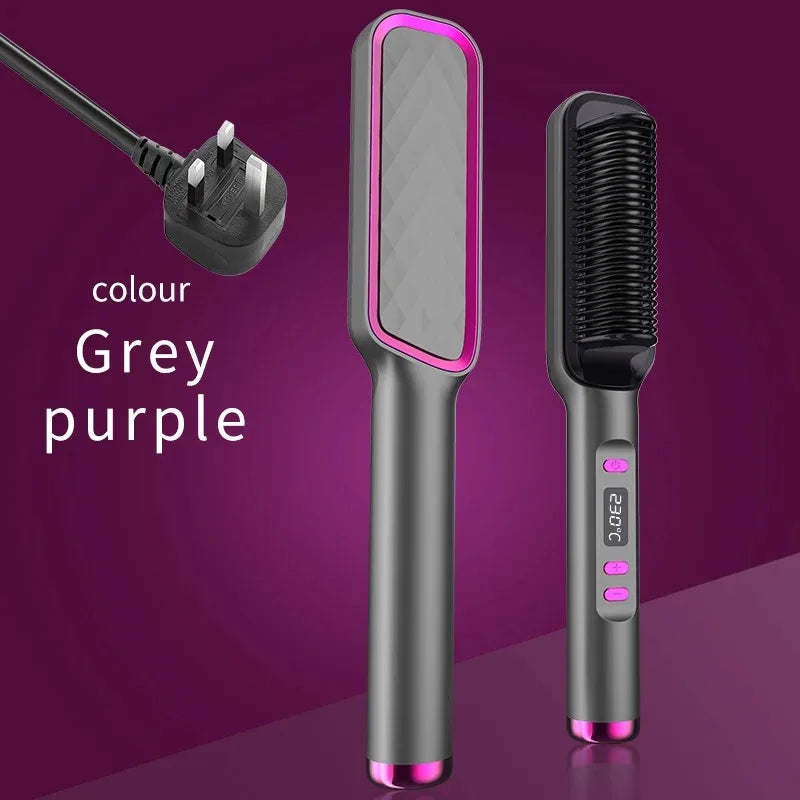 Electric Hot Comb Multifunctional Straight Hair Straightener Comb Negative Ion