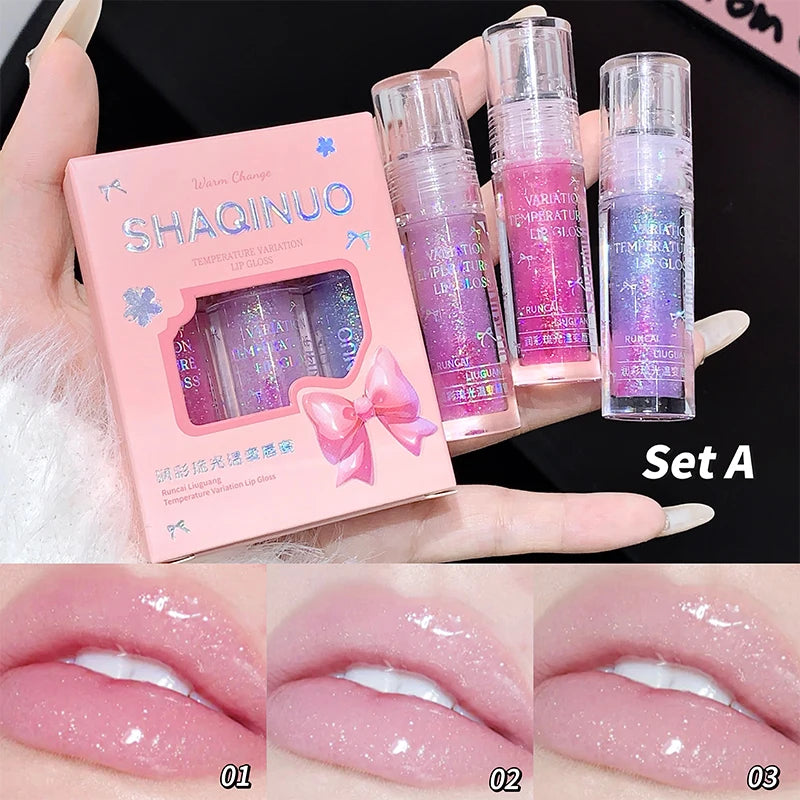 SHAQINUO Enchanting Color-Changing Lip Gloss Collection