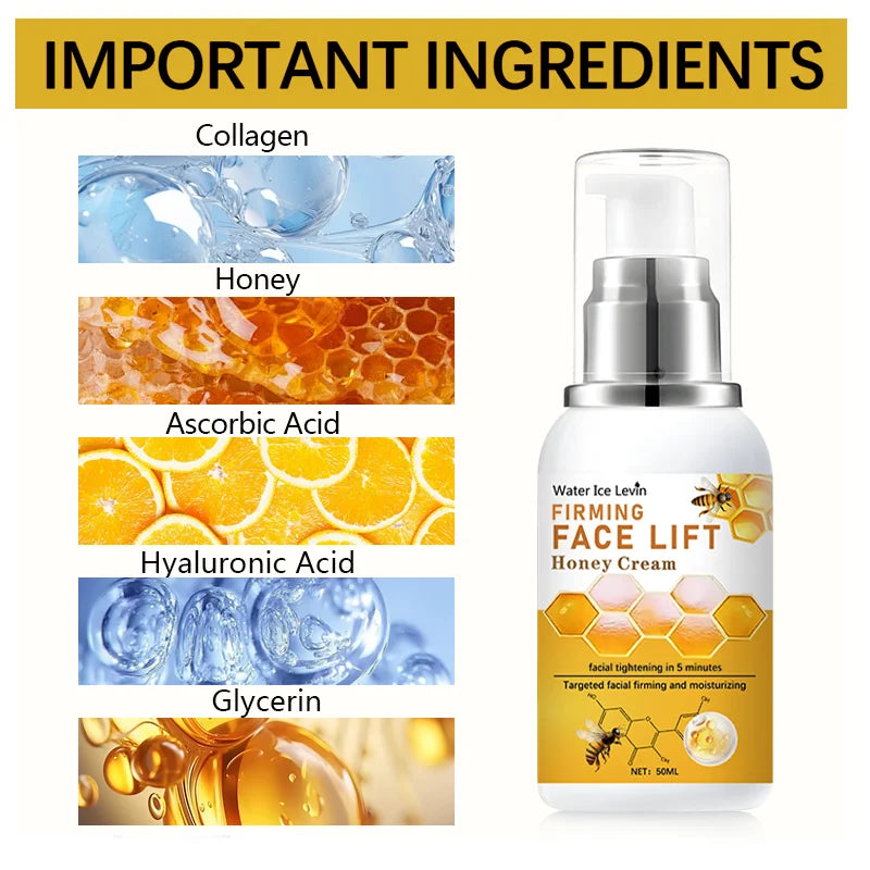 Honey Instant Face Lift & Firm Skin Cream Sustainable Face Lifting