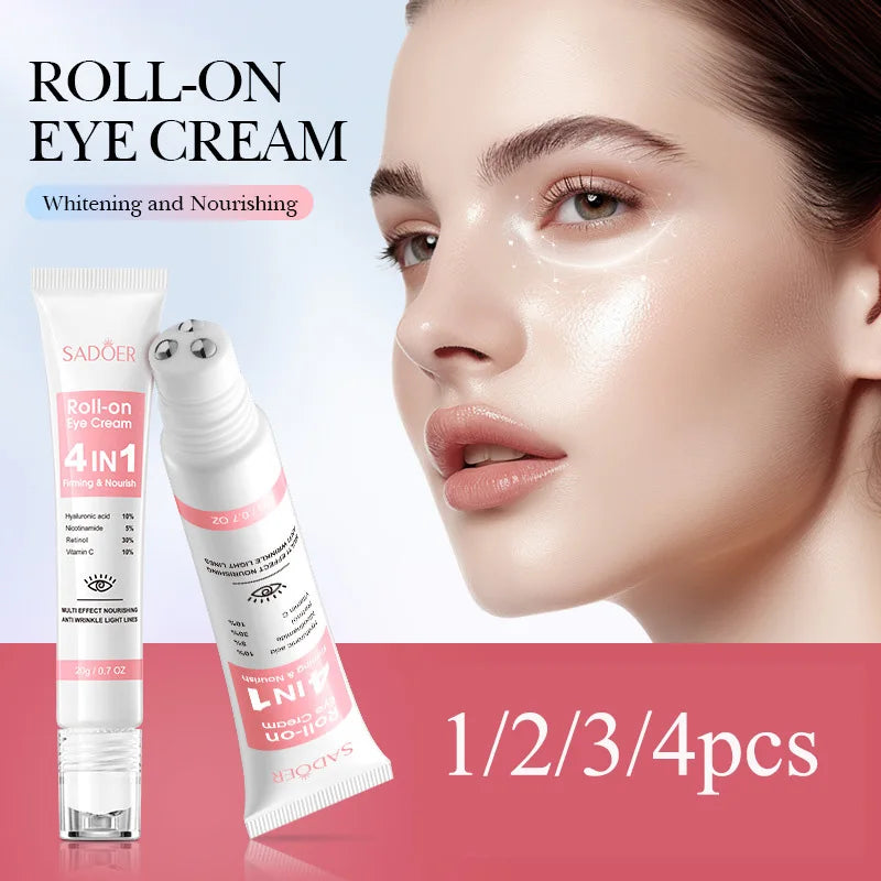 SADOER 4in1 Roll-on Moisturizing Eye Cream Anti Dark Circles