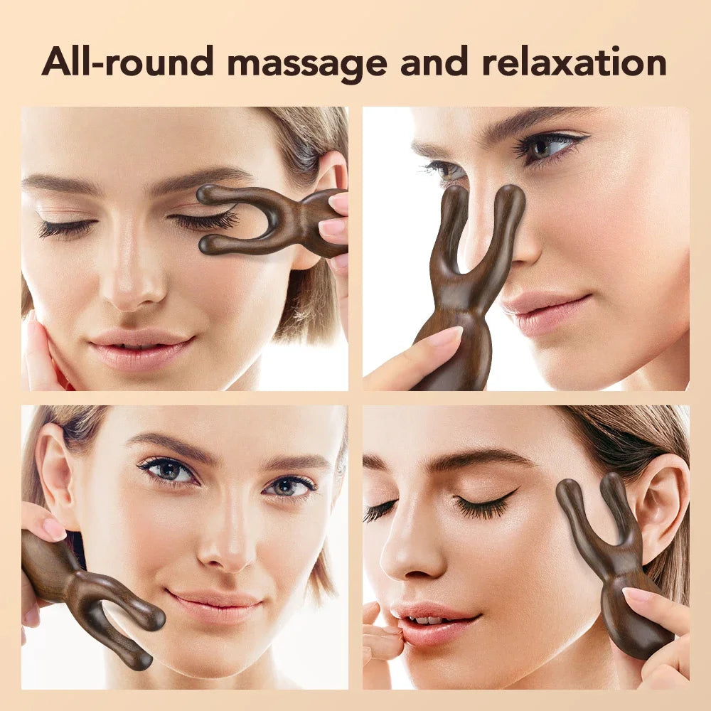 Wooden Gua Sha Facial Tools