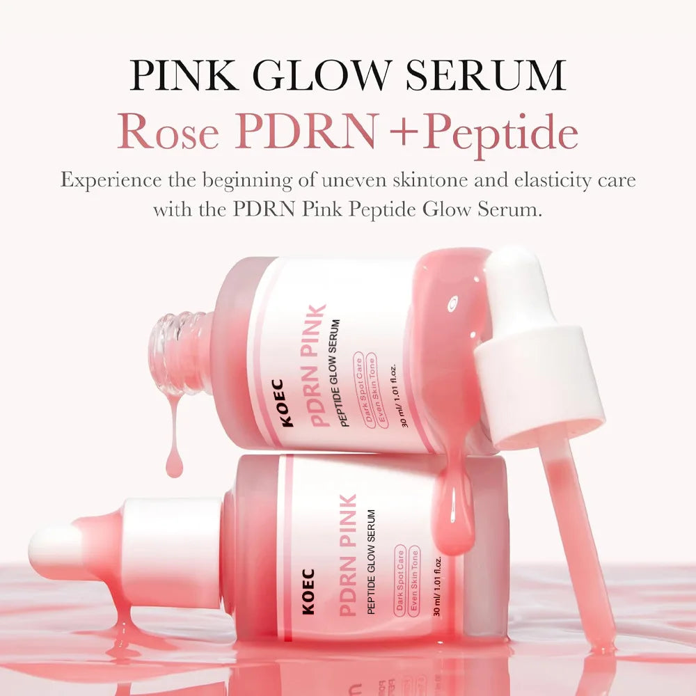 30ml KOEC Rose PDRN Pink Peptide Glow Facial Serum Dark Spot Care